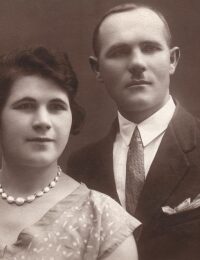 Antoni Dzieciaszek z żoną Ireną, Częstochowa około 1926 r.